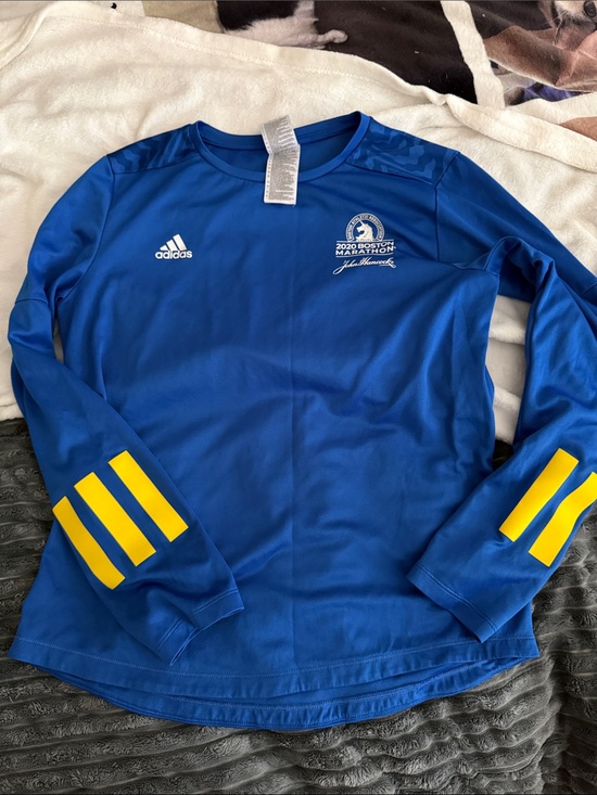 adidas Tops - Boston Marathon Marathon Long Sleeve Running Shirt
